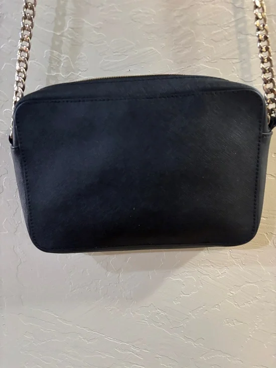 Michael Kors Black Crossbody with Gold-Tone Chain Strap - Picture 7 of 12